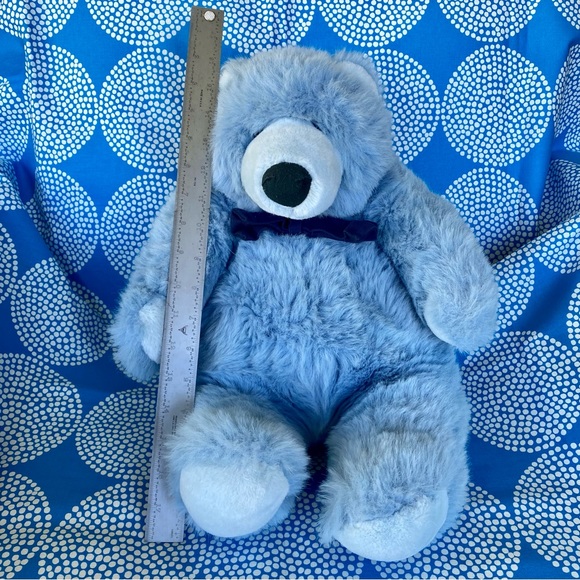 Large Baby Size Big Blue Bear Plushie Stuffed Animal - Picture 3 of 13